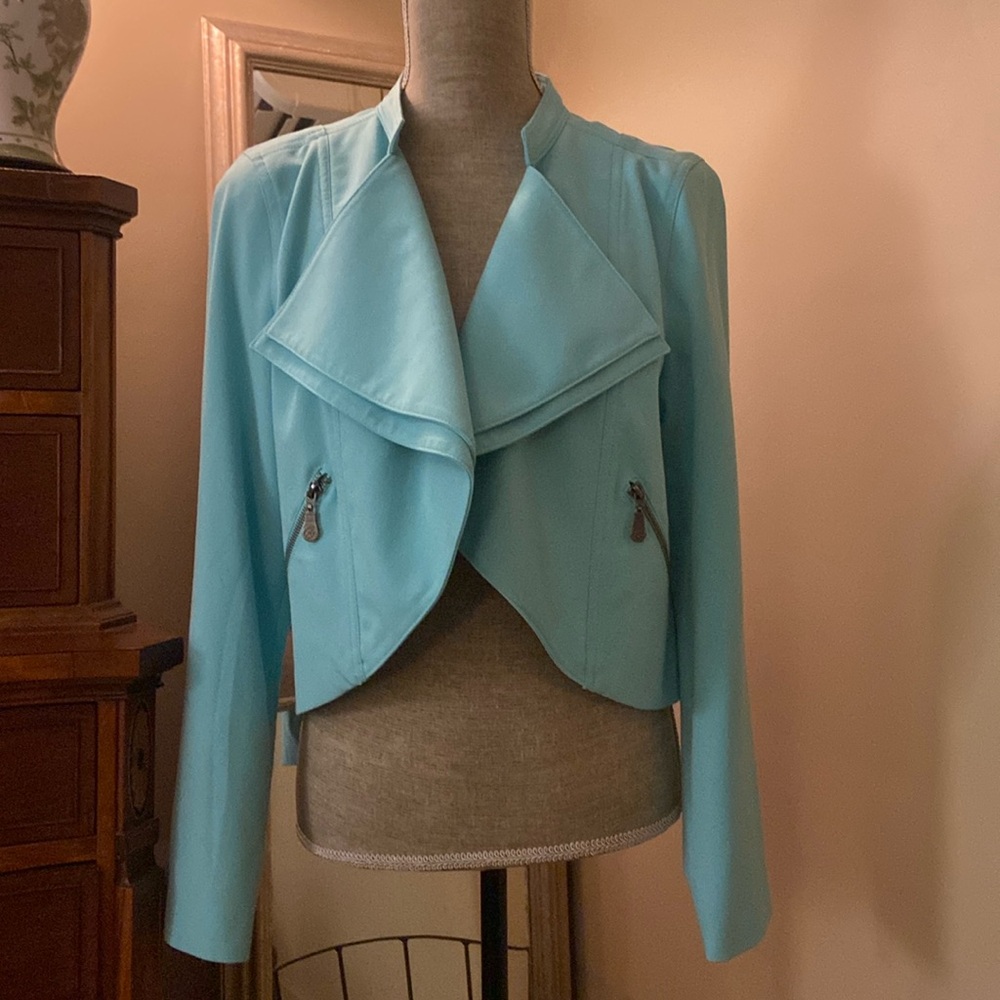Nicole by Nicole Miller light aqua blue dress 👗 jacket size M